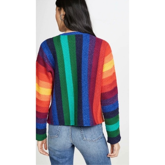 Alice + Olivia Dessie Rainbow Sweater - Picture 11 of 12